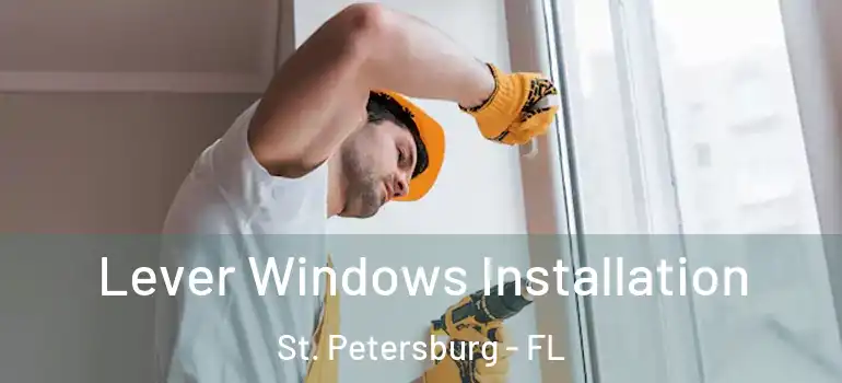  Lever Windows Installation St. Petersburg - FL