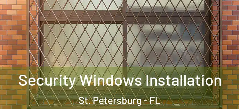  Security Windows Installation St. Petersburg - FL