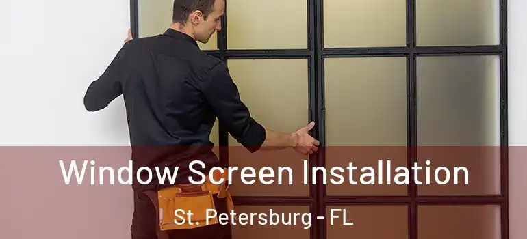  Window Screen Installation St. Petersburg - FL